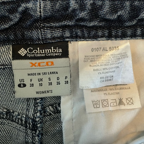 y2k Columbia XCO Denim Skirt Women’s 6 Blue Outdoor Hiking Cabin Classic Active - Picture 13 of 15